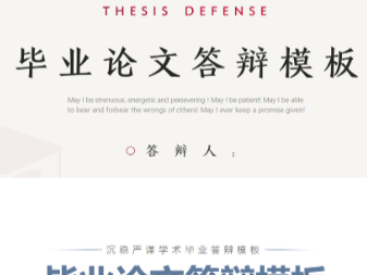 毕业答辩通用风格PPT模板简约高级小清新1.29G 57套