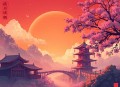 猩红色的天空下