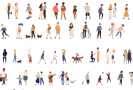 全新插画风可爱人物PSD合集