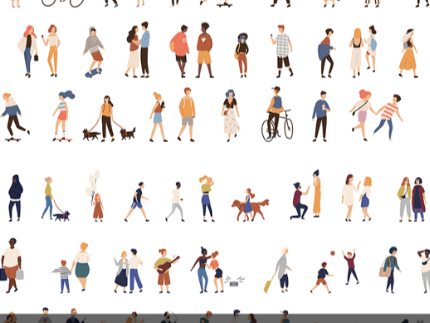 全新插画风可爱人物PSD合集