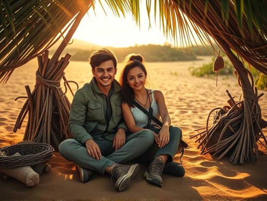 我和空姐荒岛求生的日子 _ 野外探险 _ 冒险