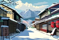 抖音走拍街景实拍下雪视频【素材中心】