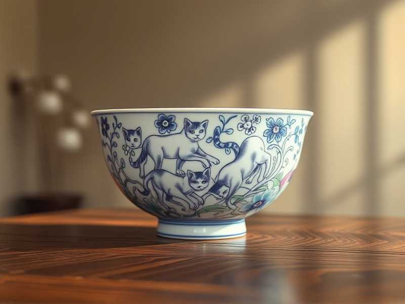 传世猫碗 艾宝良
